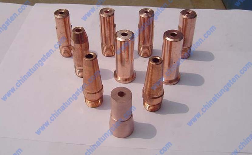 鎢銅導電嘴熔滲法