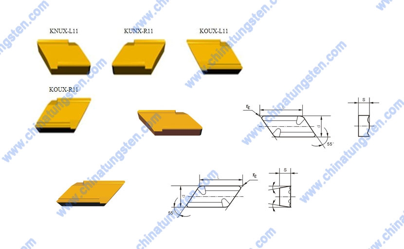 K型硬质合金可转位刀片