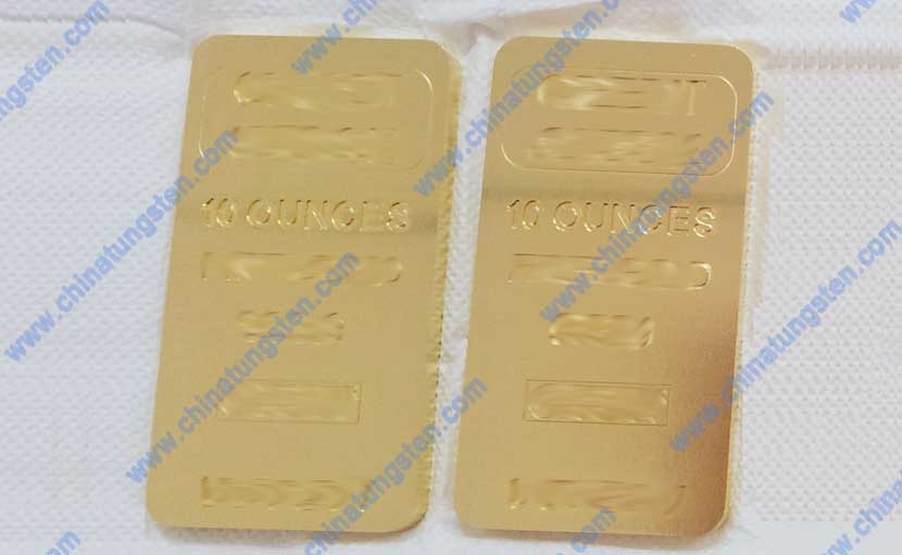 如何辨別10盎司鎢制假金塊